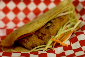 Double-Fried Chicken Taco